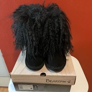 Black Bear Paw Boots for little girl